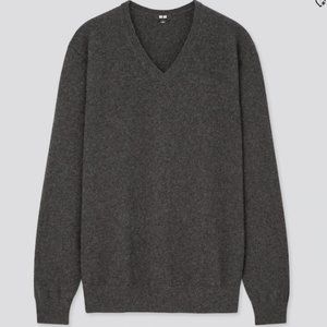 Charcoal grey cashmere sweater